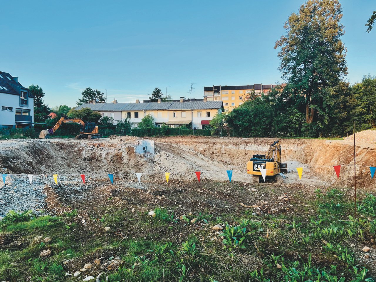 Porušen vrtec Sonček arhitekta Šorlija v Kranju. foto: Anže Zadel
